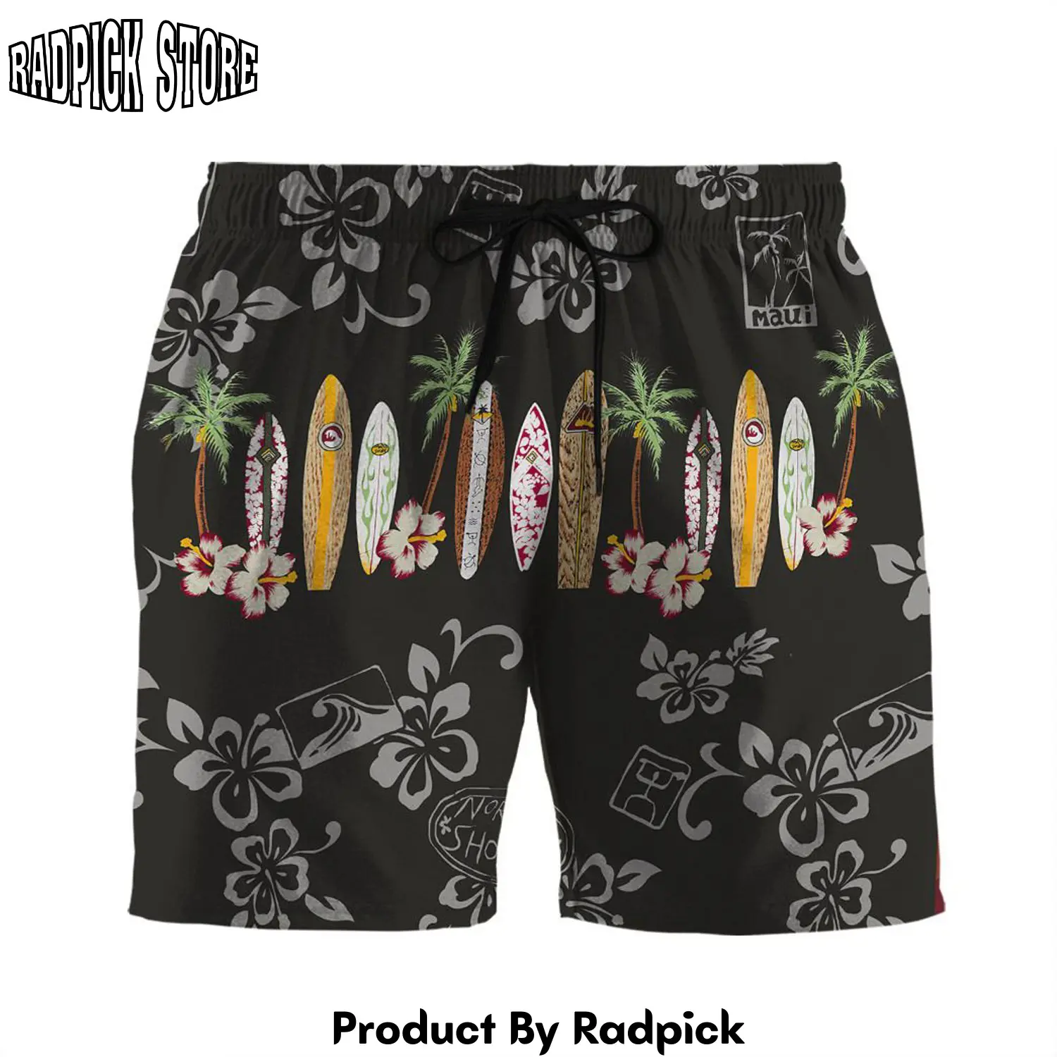 Radpick 3d maui surfboard shorts rp631787